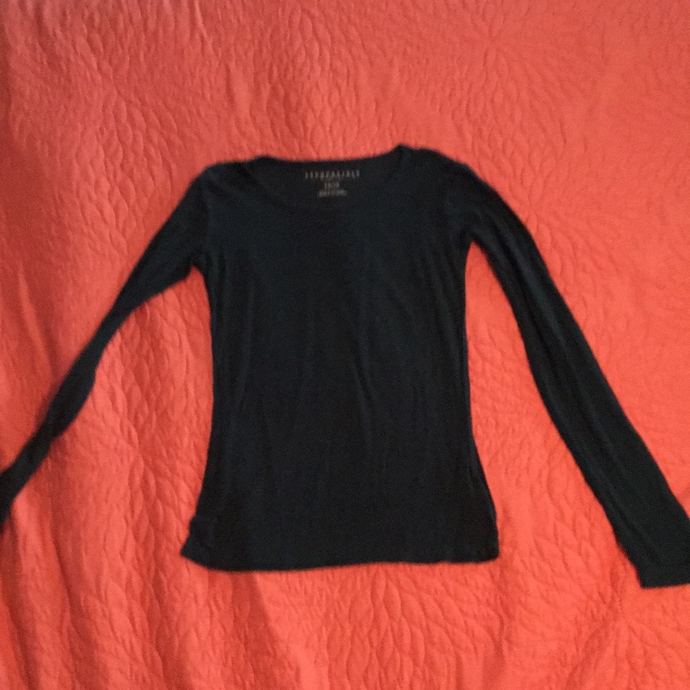 Dark green long sleeve plain shirt